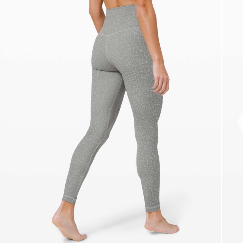 Lululemon Align Pant 28 Engineer Print City Gray Camo Cheetah Pant Leggings 6